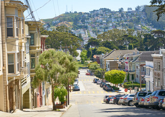 Naklejka premium san francisco street