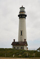 Fototapeta na wymiar lighthouse on the coast of california