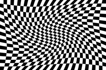 Chequered pattern swirling background