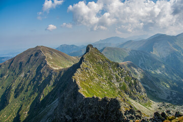 mountain landscape with sky and clouds, Western Tatras, Zapadne Tatry, Slovakia, Europe