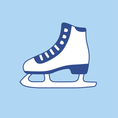 Ice skate cartoon vector icon