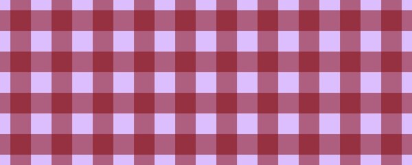 Banner, plaid pattern. Lavender on Maroon color. Tablecloth pattern. Texture. Seamless classic pattern background.