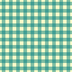 Plaid pattern. Beige on Teal color. Tablecloth pattern. Texture. Seamless classic pattern background.