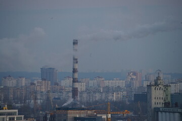 smoke from the chimney
