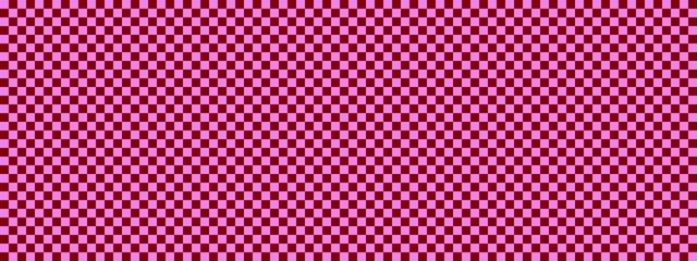 Checkerboard banner. Maroon and Violet colors of checkerboard. Small squares, small cells. Chessboard, checkerboard texture. Squares pattern. Background.