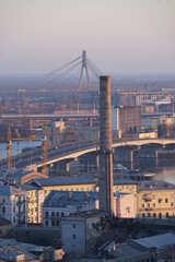 Fototapeta premium view of the bosphorus bridge city