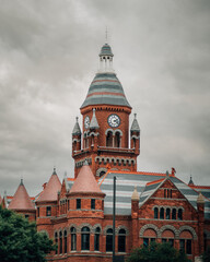 Old red building in Dallas Texas