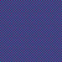 Checkerboard with very small squares. Teal and Purple colors of checkerboard. Chessboard, checkerboard texture. Squares pattern. Background.