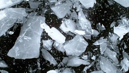 Super Slow Motion Shot of Ice Breaking at 1000 fps. - Powered by Adobe