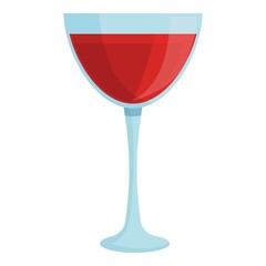 Grill wine glass icon cartoon vector. Cook bbq. Party fire
