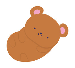 sleepy brown bear