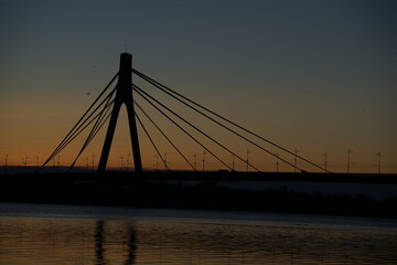 bridge at sunset