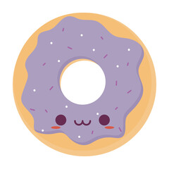 cute purple donut