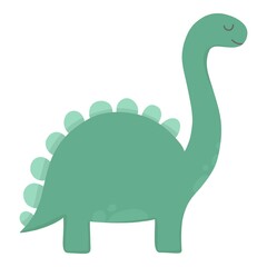Cute dinosaur. Cartoon dinos, dinosaur colorful isolated character. Tyrannosaurus, triceratop, pterodactyl. Funny prehistoric animal, vector collection for kids