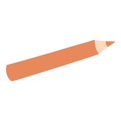 School pen falling down with different things. School pen fly, isolated School pen fall, vector concept