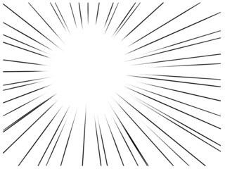 Obraz premium 集中線