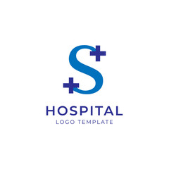 letter s health logo design