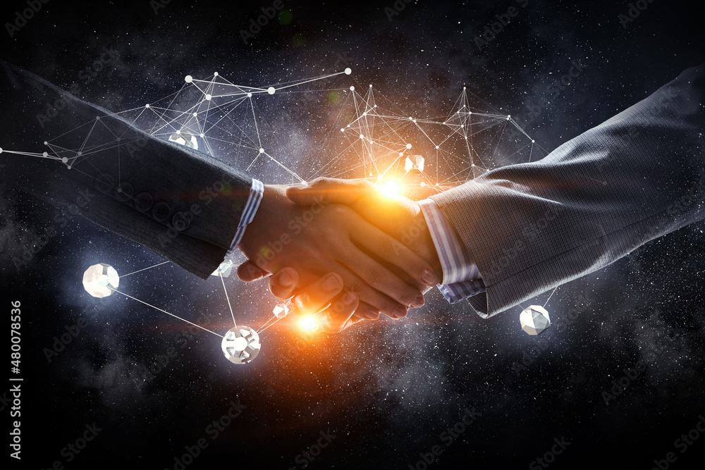 Poster Social Web Network Background Image