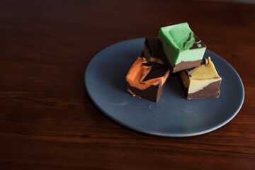 Assortment of Delicious Fudge including Peanut and Chocolate