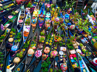 colorful beads in a market