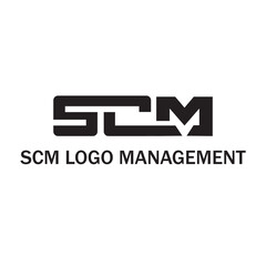 SCM Letter Initial Logo Icon