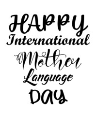 mothers language day SVG file