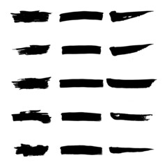 Hand painted brush strokes.Grunge brush strokes.