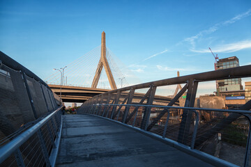 Obraz premium Zakim Bridge in Boston Massachusetts