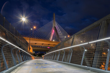 Fototapeta na wymiar Zakim Bridge in Boston Massachusetts