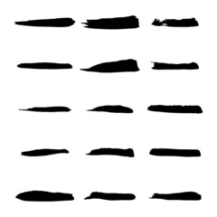 Hand painted brush strokes.Grunge brush strokes.