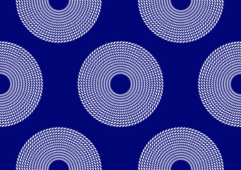 naadloze patroon van Afrikaanse abstracte cirkel mooi, punt dot abstracte kunst en achtergrond, mode artwork om af te drukken, vector bestand eps10.