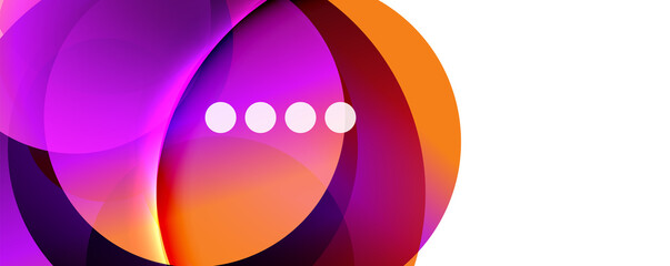 Fluid gradients, swirls and circles. Bright color lines. Vector Illustration For Wallpaper, Banner, Background, Landing Page