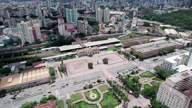 Aerial view of the city of Belo Horizonte, in Minas Gerais, Brazil. 4K.