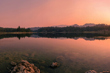 Beautiful lake in Okanagan