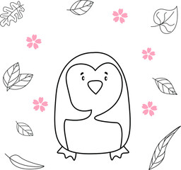 Seamless childish pattern with cute animals in black and white style. Vector illustration. Beautiful animals. Creative scandinavian kids textures for fabric, wrapping, textile, wallpaper, clothes.