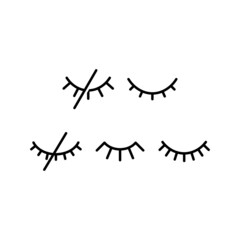 Hide set icon isolated on white background