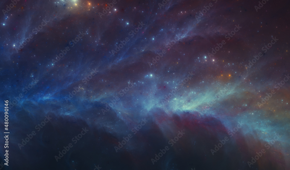 Canvas Prints radiant flare array - fractions of space - high detail -