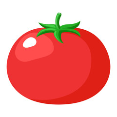 シンプルでかわいいトマトのイラスト