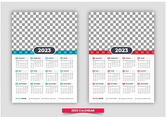 Calendar 2023 Template design