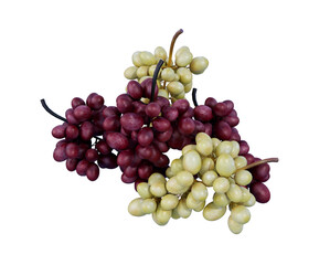 Fresh grapes fruit isolated object