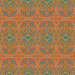Abstract seamless pattern with various shapes. Geometric pattern for fabric. Textile background.