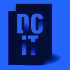 T-shirt design, vector, a4, eps, t-shirt, pod,  vector t-shirt, Do it, typography t-shirt