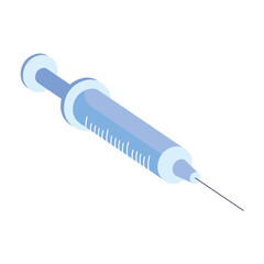 medical syringe isometric