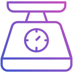 Weight Scale line gradient icon