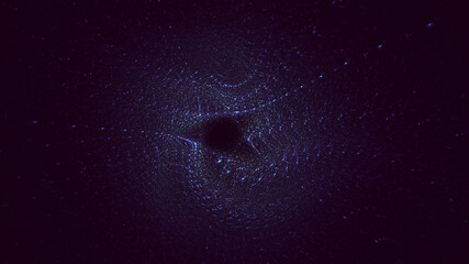 3D rendering abstract multicolor technology fractal light background