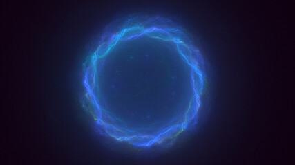 3D rendering abstract circle light background