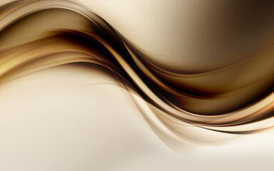 Abstract Brown Wave Design Background.
