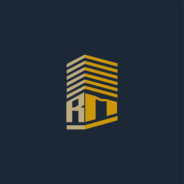 RM initial monogram real estate logo ideas