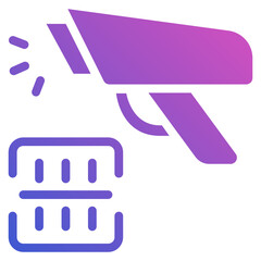 Scan Barcode flat gradient icon