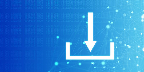 2d rendering Downloading arrow icon
